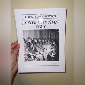 Better late than ugly 8.5x11 Print
